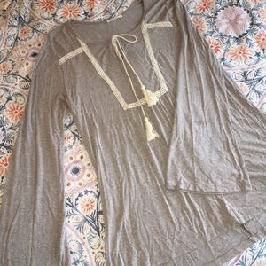 Flowy peasant top